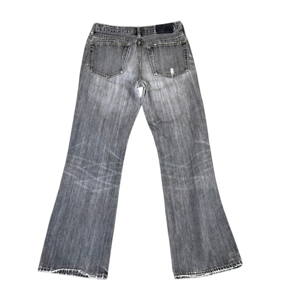 Gap 1969 Mens Boot Fit Jeans Faded Black Denim 32x30 Button Fly 100% Cotton